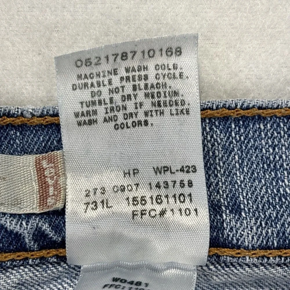 Levis 515 Womens Jeans 8L 31x33 Boot Cut Light Wash‎ Faded Barn Chore Hipster